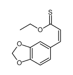 O-ethyl (E)-3-(1,3-benzodioxol-5-yl)prop-2-enethioate结构式