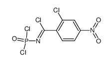 2-chloro-N-dichlorophosphoryl-4-nitro-benzimidoyl chloride结构式