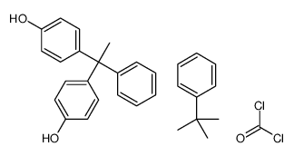 tert-butylbenzene,carbonyl dichloride,4-[1-(4-hydroxyphenyl)-1-phenylethyl]phenol Structure