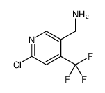 [6-chloro-4-(trifluoromethyl)pyridin-3-yl]methanamine Structure