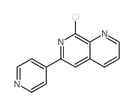 8-氯-6-(吡啶-4-基)-1,7-萘啶结构式