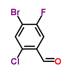 4-Bromo-2-chloro-5-fluorobenzaldehyde structure