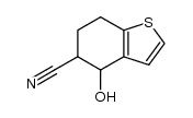 4-hydroxy-6,7-dihydrobenzo[b]thiophene-5-carbonitrile结构式