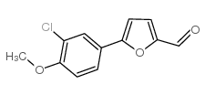 5-(3-氯-4-甲氧基苯)糠醛结构式