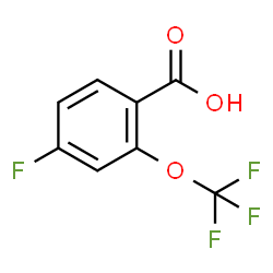 4-氟-2-(三氟甲氧基)苯甲酸结构式