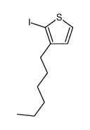 3-hexyl-2-iodothiophene结构式