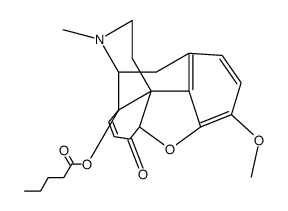 [(4R,4aS,7aR,12bS)-9-methoxy-3-methyl-7-oxo-2,4,7a,13-tetrahydro-1H-4,12-methanobenzofuro[3,2-e]isoquinoline-4a-yl] pentanoate结构式