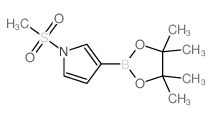 1-(甲基磺酰基)吡咯-3-硼酸频那醇酯结构式