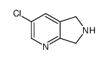 3-chloro-6,7-dihydro-5H-pyrrolo[3,4-b]pyridine hydrochloride结构式