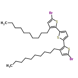 5,5''-Dibromo-3,3''-didecyl-2,2':5',2''-terthiophene Structure
