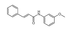 N-(肉桂酰基)-3-甲氧基苯胺结构式
