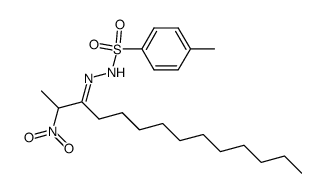 2-Nitro-3-tetradecanone (p-tolylsulfonyl)hydrazone Structure