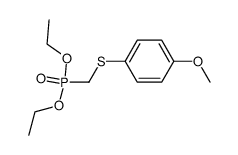 diethyl (4-methoxyphenylthio)methylphosphonate Structure