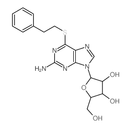 Guanosine,6-S-(2-phenylethyl)-6-thio- (9CI)结构式