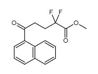 methyl 2,2-difluoro-5-(1-naphthyl)-5-oxopentanoate结构式