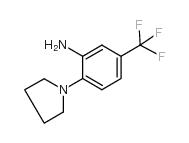 N-(2-氨基-4-三氟甲苯基)吡咯烷结构式