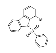 9-benzenesulfonyl-1-bromo-9H-carbazole Structure