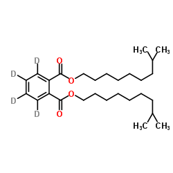 邻苯二甲酸二异癸酯-d4结构式