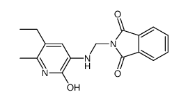 2-[[(5-ethyl-6-methyl-2-oxo-1H-pyridin-3-yl)amino]methyl]isoindole-1,3-dione结构式