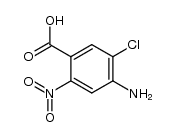 2-nitro-4-amino-5-chlorobenzoic acid结构式