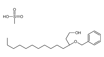methanesulfonic acid,(3R)-3-phenylmethoxytetradecan-1-ol结构式