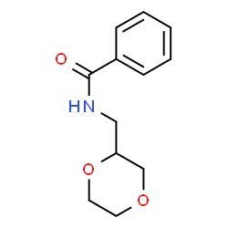 N-((1,4-二恶烷-2-基)甲基)苯甲酰胺结构式