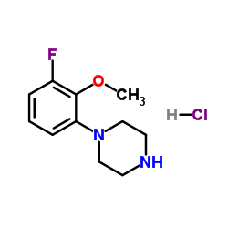 1-(3-Fluoro-2-methoxyphenyl)piperazine hydrochloride (1:1) Structure