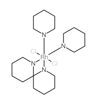 Rhodium(1+),dichlorotetrakis(pyridine)-, chloride (1:1), (OC-6-12)- Structure