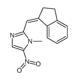 2-[(E)-2,3-dihydroinden-1-ylidenemethyl]-1-methyl-5-nitroimidazole Structure