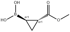 Trans-2-Methoxycarbonylcyclopropane-boronic acid结构式