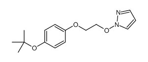 1-[2-[4-[(2-methylpropan-2-yl)oxy]phenoxy]ethoxy]pyrazole Structure
