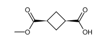 cis-1,3-cyclobutanedicarboxylic acid monomethyl ester结构式