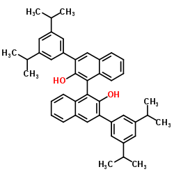 3,3'-Bis(3,5-diisopropylphenyl)-1,1'-binaphthalene-2,2'-diol Structure