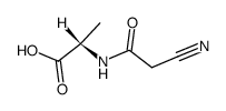L-Alanine, N-(cyanoacetyl)- (9CI)结构式