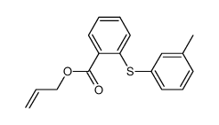 allyl 2-(3-methylthiophenoxy)benzoate Structure