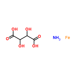 酒石酸铁(Ⅲ)铵结构式