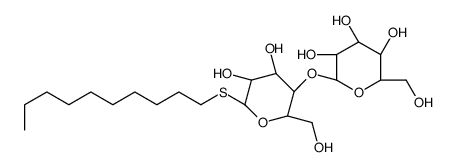 癸基4-O-alpha-D-吡喃葡萄糖基-1-硫代-beta-D-吡喃葡萄糖苷结构式