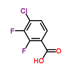 4-氯-2,3-二氟苯甲酸结构式