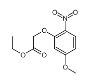 ethyl 2-(5-methoxy-2-nitrophenoxy)acetate结构式