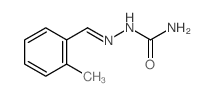 Hydrazinecarboxamide,2-[(2-methylphenyl)methylene]- Structure