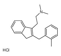 N,N-dimethyl-2-[2-[(2-methylphenyl)methyl]-3H-inden-1-yl]ethanamine,hydrochloride Structure
