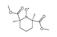 cis-2,6-dimethylpiperidine-2,6-dicarboxylic acid dimethyl ester-1-oxyl radical结构式