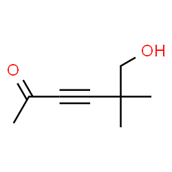 3-Hexyn-2-one, 6-hydroxy-5,5-dimethyl- (9CI)结构式