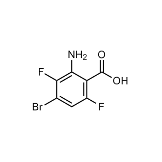 2-氨基-4-溴-3,6-二氟苯甲酸结构式
