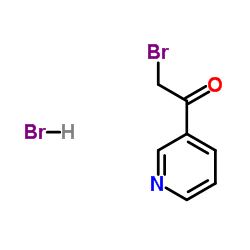 3-(2-溴乙酰基)吡啶氢溴酸盐结构式