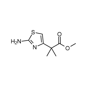 2-(2-氨基噻唑-4-基)-2-甲基丙酸甲酯结构式