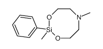 2,6-dimethyl-2-phenyl-1,3,6,2-dioxazasilocane结构式