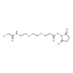 Chloroacetamido-PEG2- NHS ester Structure
