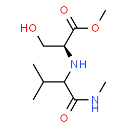 L-Serine, N-[2-methyl-1-[(methylamino)carbonyl]propyl]-, methyl ester (9CI) Structure