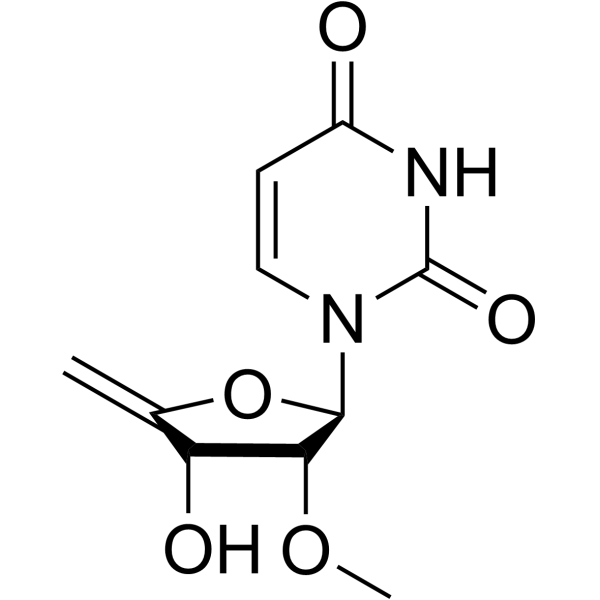 4′,5′-Didehydro-5′-deoxy-2′-O-methyluridine Structure